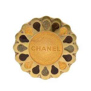 CHANEL Gold Brooch